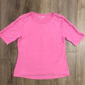 CATHERINE MALANDRINO Pink Women's Top